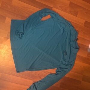 The North Face Teal Long Sleeve Shirt